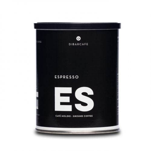 Dibarcafe blik 250 gram gemalen koffie espresso