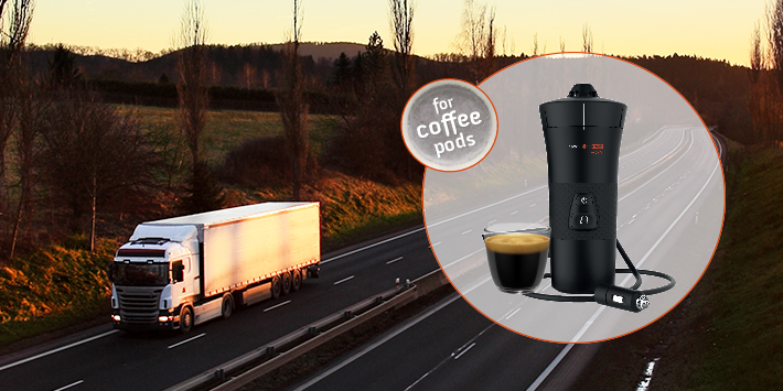 cafetière portbale à dosette pour camion 24V Handpresso New Handcoffee Truck 21010 Machine a cafe 